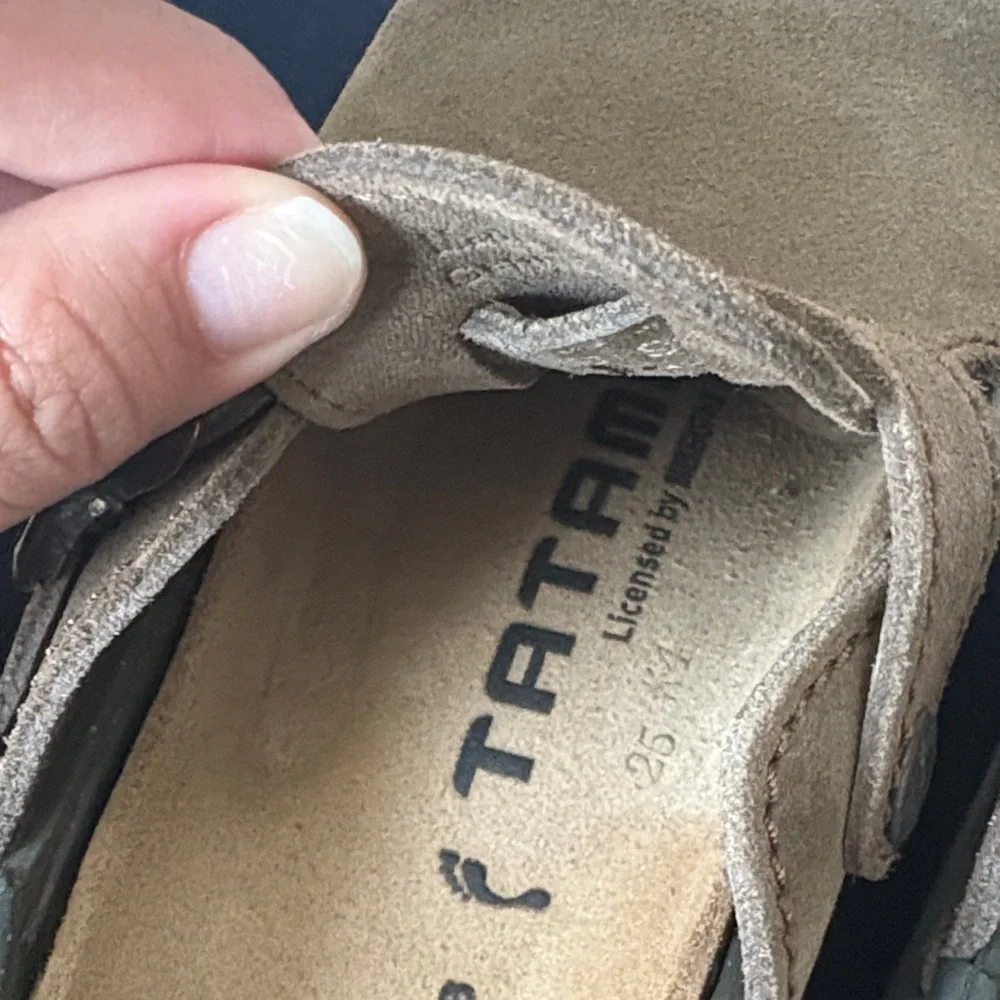 Birkenstock  Brown Suede Clogs - Picture 9 of 11